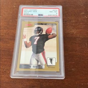 2001 victory Michael Vick Gold PSA 8 falcons